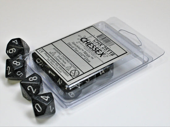 Set de diez dados d10 speckled Ninja