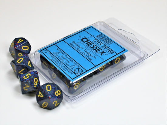 Set de diez dados d10 speckled twilight