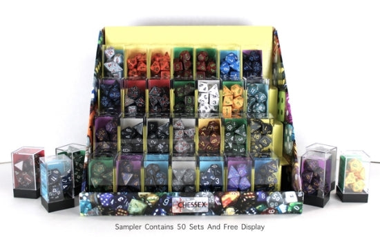 Expositor 50 Speckled Polyhedral Dice Sets 253AA