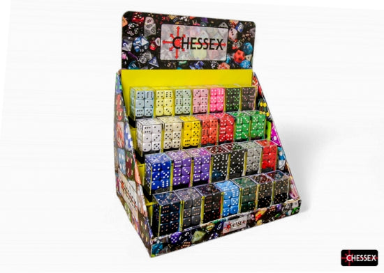 Expositor 50×16 mm Opaque d6 Dice Blocks 256AA