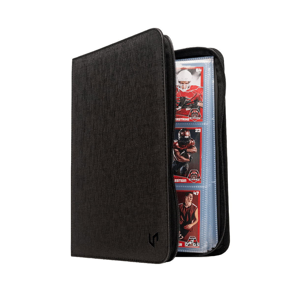 9-Pocket Zippered Premium Pro Binder Black