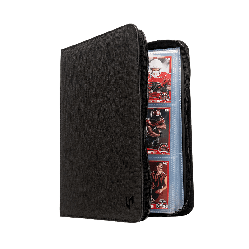 9-Pocket Zippered Premium Pro Binder Black